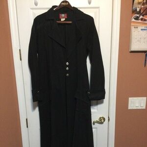 Full length trench goth